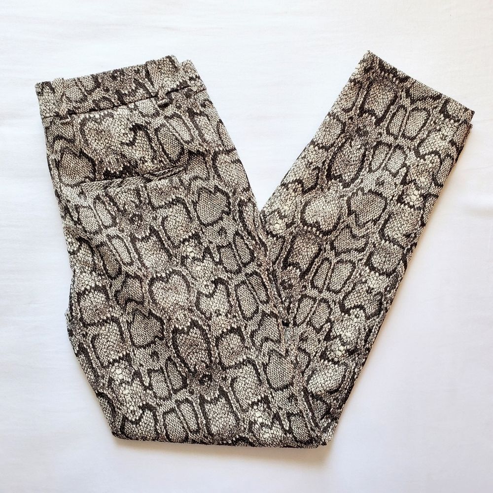 Zara Snakeskin Print Pants Size 2